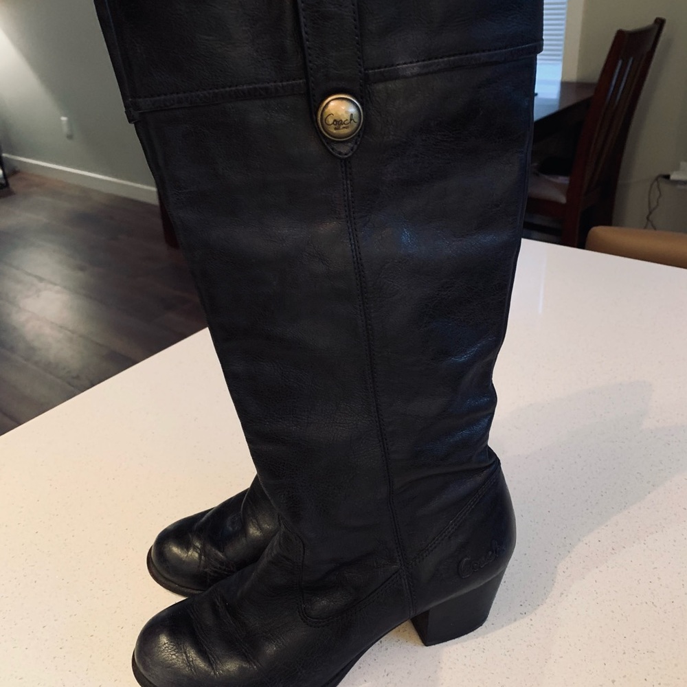 Coach Fayth Black Boots! Limited Edition!!